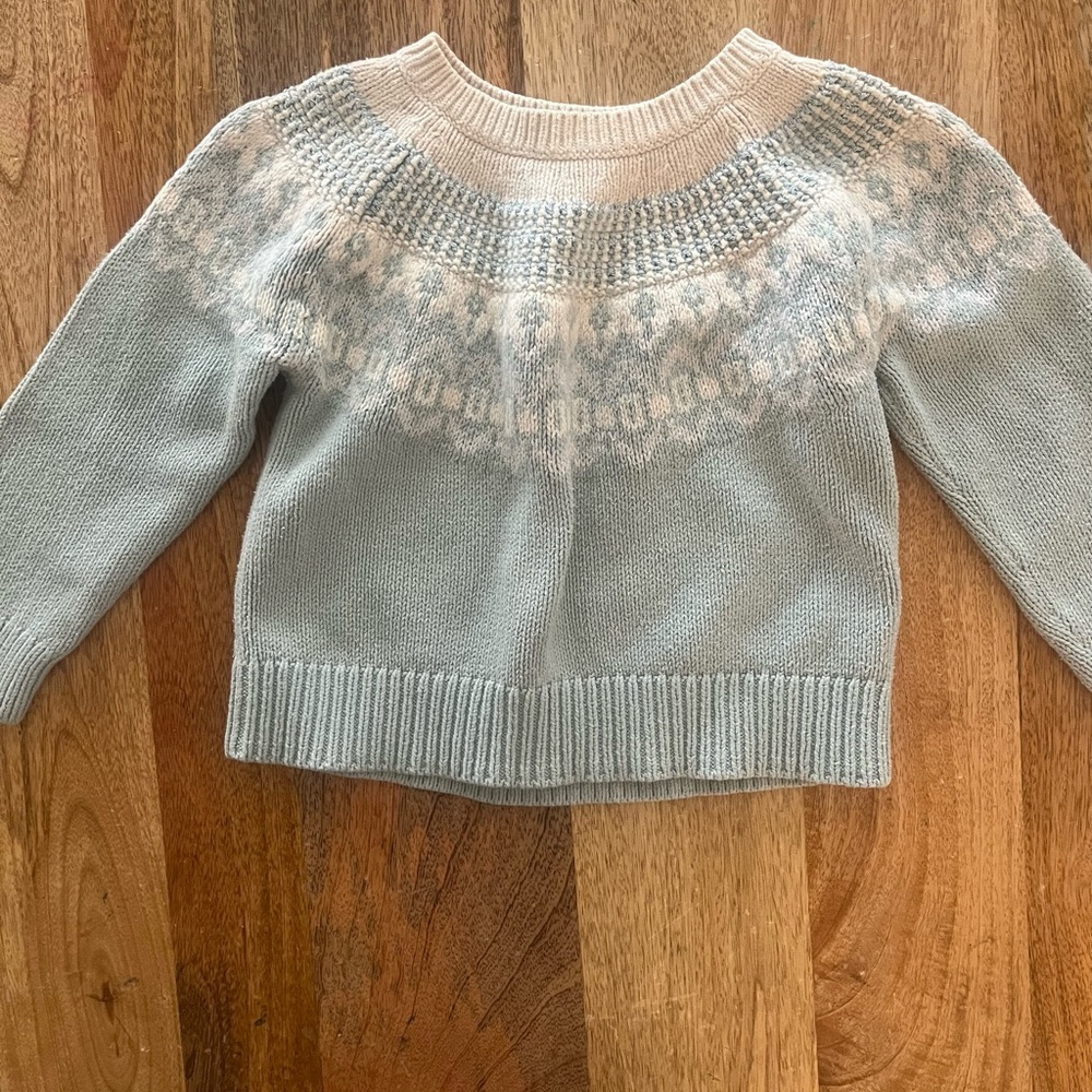 GAP Kids Soft Blue Knit Sweater